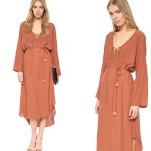Faithfull the Brand Maja Maci Dress Orange Small